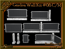 Garden Wall Fence Builder Kit #06 Copy Mod MESH
