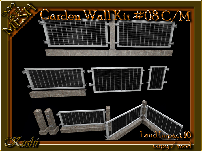 :KT&M: GardenWallKit#08 C/M MESH -WEAR TO UNPACK