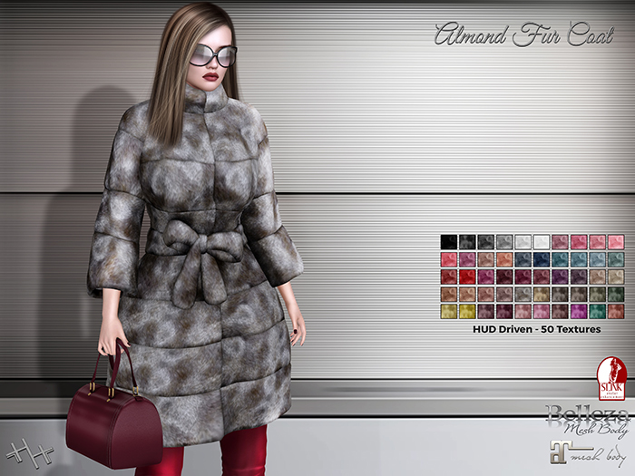 [hh] Almond Fur Coat