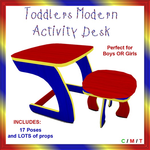 Toddlers Modern Activity Desk