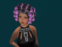 Hair with Curles,pink