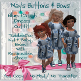 MBB * Blue Patch Dress (TD&Bebe)
