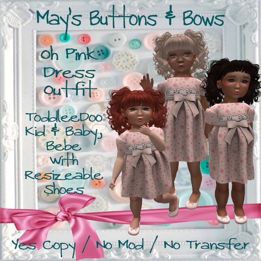 MBB * Oh Pink Dress Outfit (TD&Bebe)