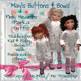 MBB * Pink Hearts Parka Outfit (TD&Bebe)