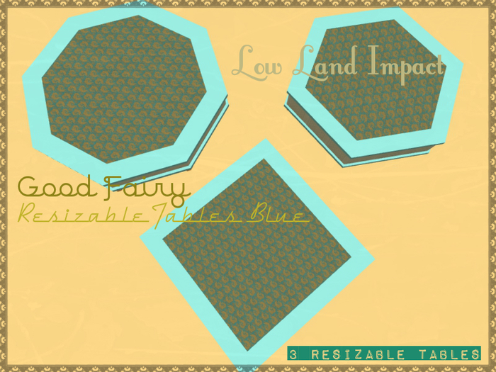 [Good Fairy] - Resizable Tables Blue