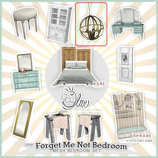 .Olive. the Forget me Not Bedroom - Fancy Chandelier [Bxd] 