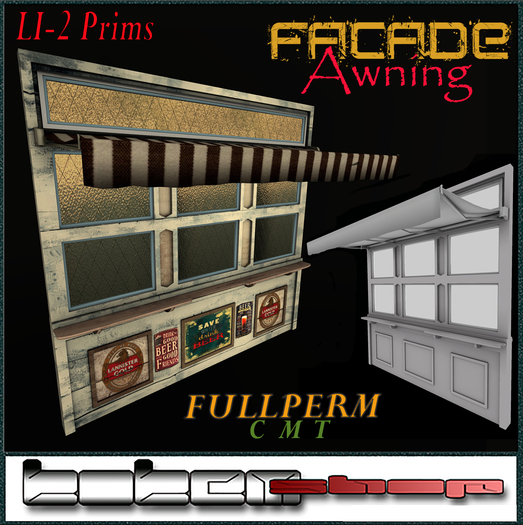 KOKEM SHOP-FULPERMS. Facade awning BOX (ADD ME)