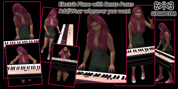 }>i<{ LEPIDOPTERA }>i<{ - Electric Piano with Bento Poses