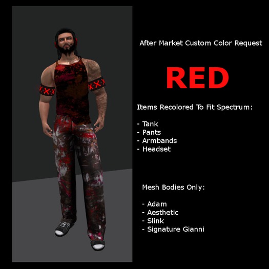 ::MAD:: DJ Splatter Outfit (Red) (Boxed)