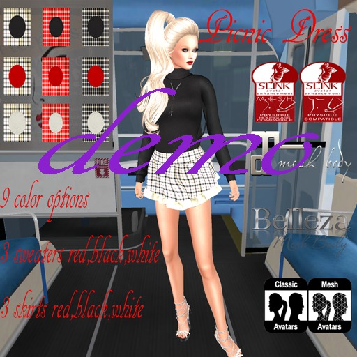 YGTL - MESH PICNIC DRESS  DEMO