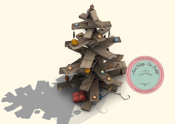  10_8f8 - Granny's Winter Cottage - Christmas Tree 