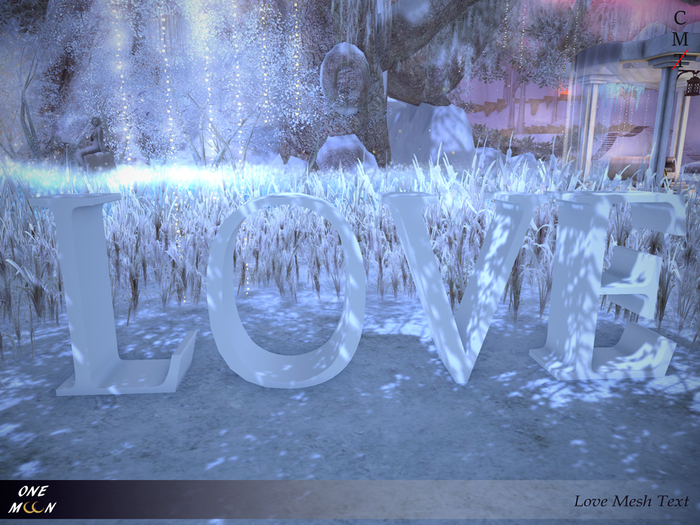 .::One Moon::. Love Mesh Text