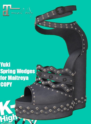 KO-H Yuki Goth Spring Wedges Maitreya