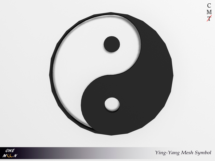 .::One Moon::. Ying Yang Mesh Symbol