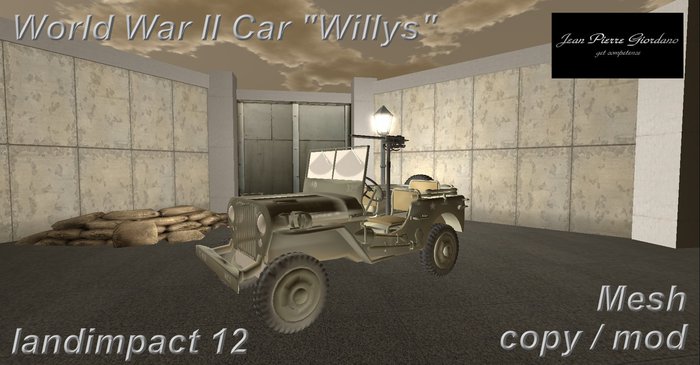 World War II Car "Willys" mesh BOX