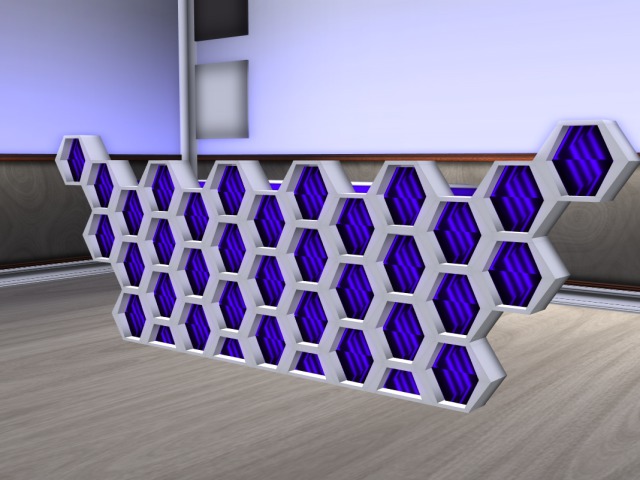 comb DJ booth MESH (white)