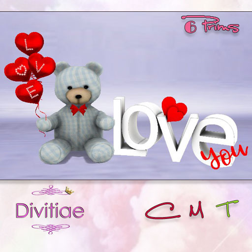 *SV* BEAR BLUE LOVE YOU