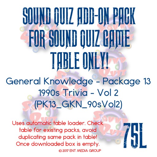 Sound Quiz PK13_GKN_90sVol2 add on pack