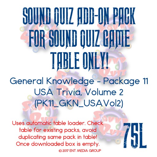 Sound Quiz PK11_GKN_USAVol2 add on pack