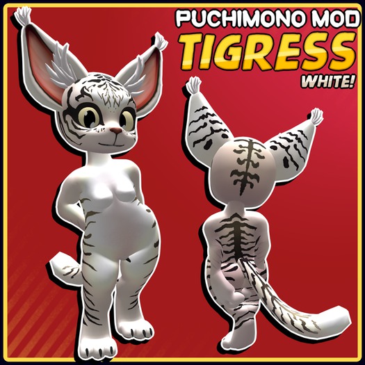 Puchimono Mod - White! Tigress