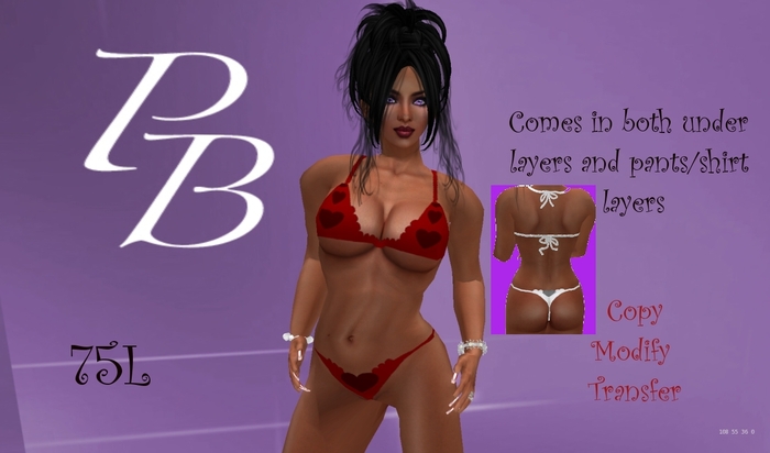(PB)4heartbikinired