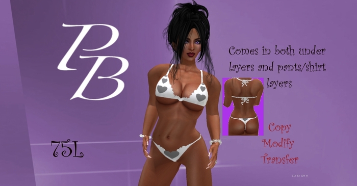 (PB)4heartbikiniwhite
