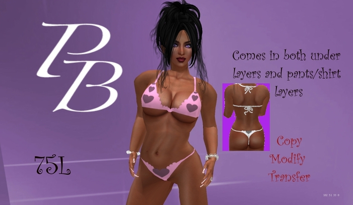 (PB)4heartbikiniltpink