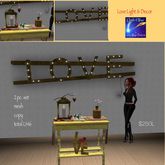 Love wall Light with Table decor-crate