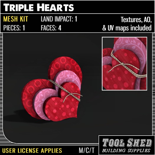 Tool Shed - Triple Hearts Kit