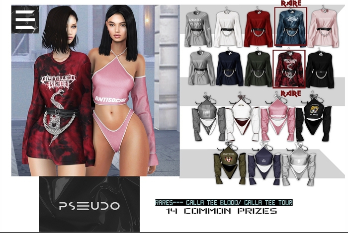 Pseudo- Galla Tee Lara Navy