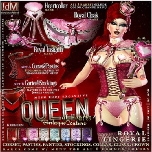 !dM Queen Of Hearts **LILAC**SET =BOX #7B+BOX #7A LARA