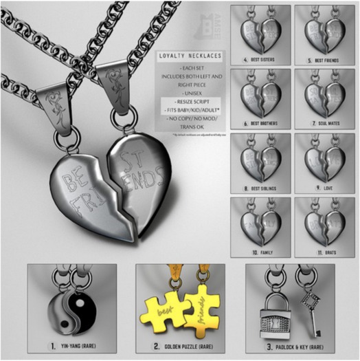 10. :BAMSE: Loyalty Necklaces - FAMILY