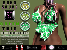 .:S.C:. Tied Top - Boho Sauce TRIO - Greens