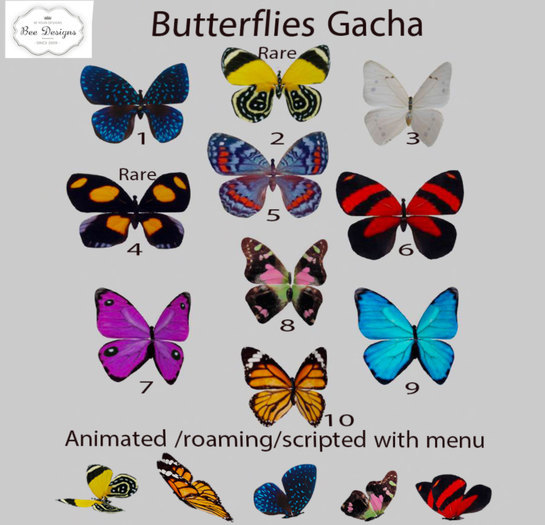 Bee Designs Butterflies gacha 8