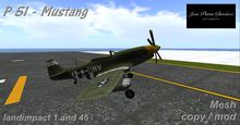 P-51_Mustang Display model mesh BOX
