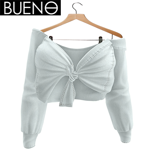 BUENO - Knot Shirt - White - Belleza, Freya, Isis, Slink, Hourglass, Fit Mesh