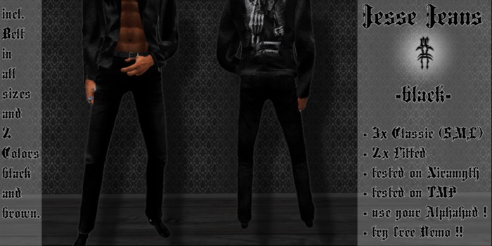 #CC#   Jesse Jeans black  Demo !!!