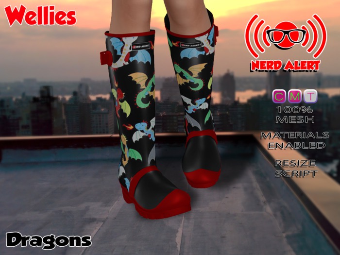 :NerdALERT: Wellies - Dragon