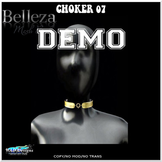 CHOKER 07 BELLEZA DEMO