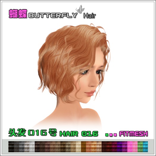 Butterfly Hair 016