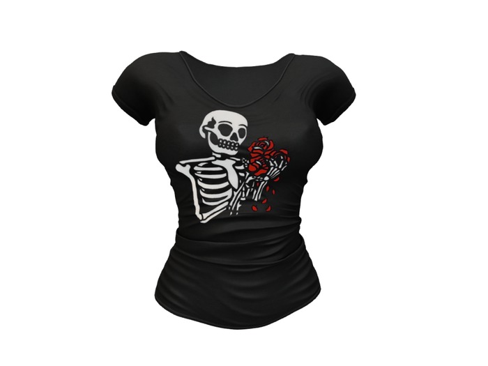 REVOLUTION - Skeleton & Roses Tee