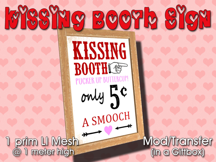 Custom Love: Kissing Booth Poster