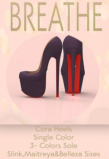 [BREATHE]-Cora Heels-Purple
