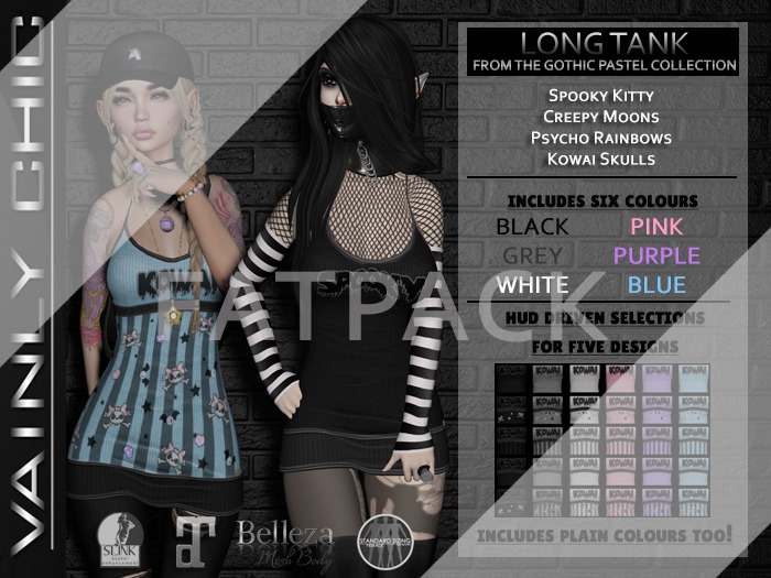 Long Tank - Pastel Gothic Fatpack