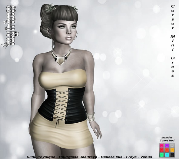 [Sexy Princess] Corset Mini Dress Demo