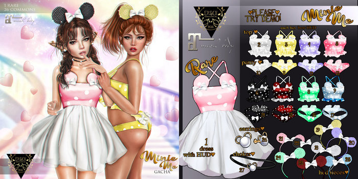 ERSCH - Minie Me Gacha Top MAITREYA 02 Yellow