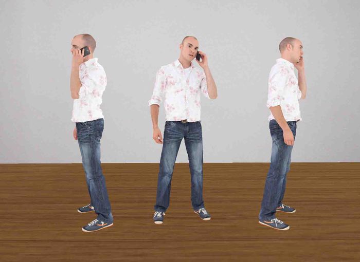 Dummy 08 - Man uses phone /2Li
