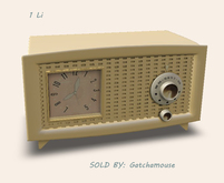 -tb- Bon Voyage - Clock Radio (Yellow)