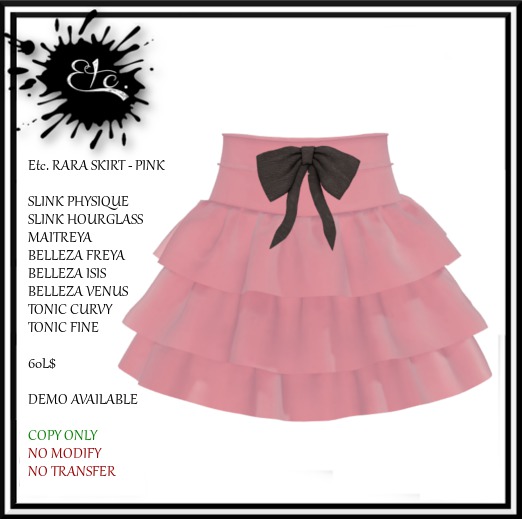 Etc. RARA SKIRT - PINK