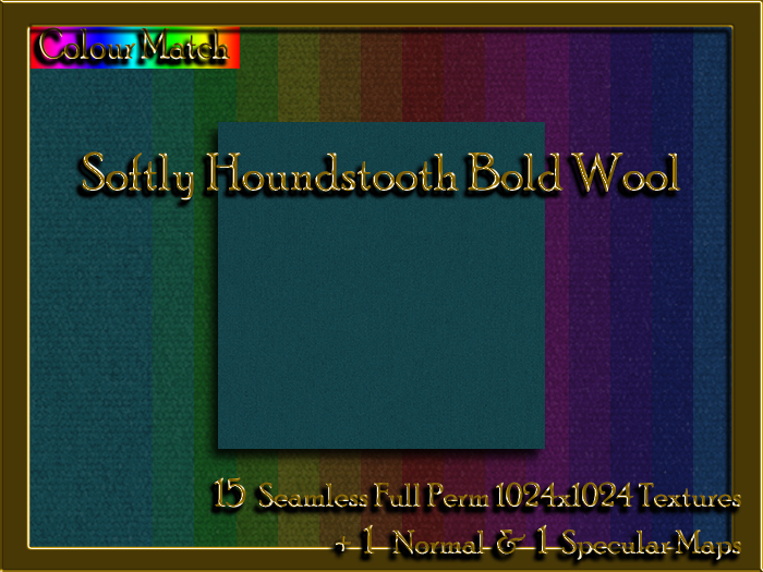 !Kushi! SoftlyHoundstoothBoldWOOL Textures -WEAR TO UNPACK